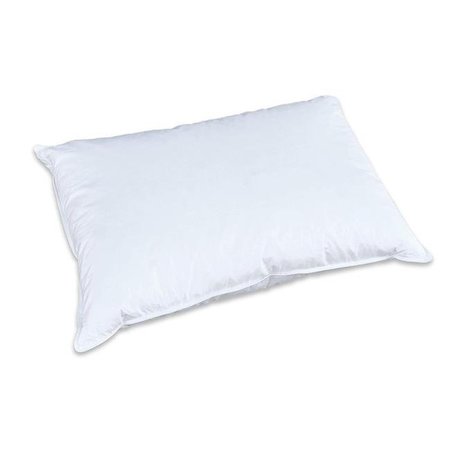 CREATIVE LIVING SOLUTIONS Creative Living Solutions CLS-FP-QN 20 x 30 in. Natural Goose Feather Down 100 Percent Cotton Case Queen Size Pillow; White CLS-FP-QN